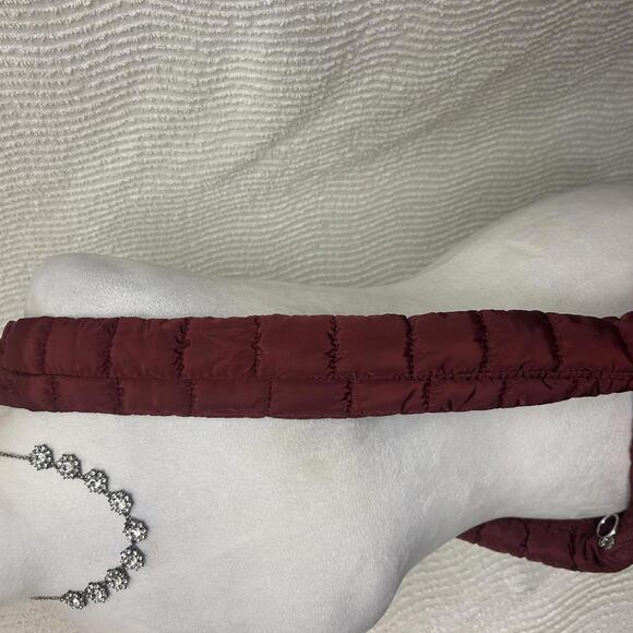 Free People Movement Quilted Crossbody Bag Raspberry Boho Basic Active Burgundy - Picture 9 of 9